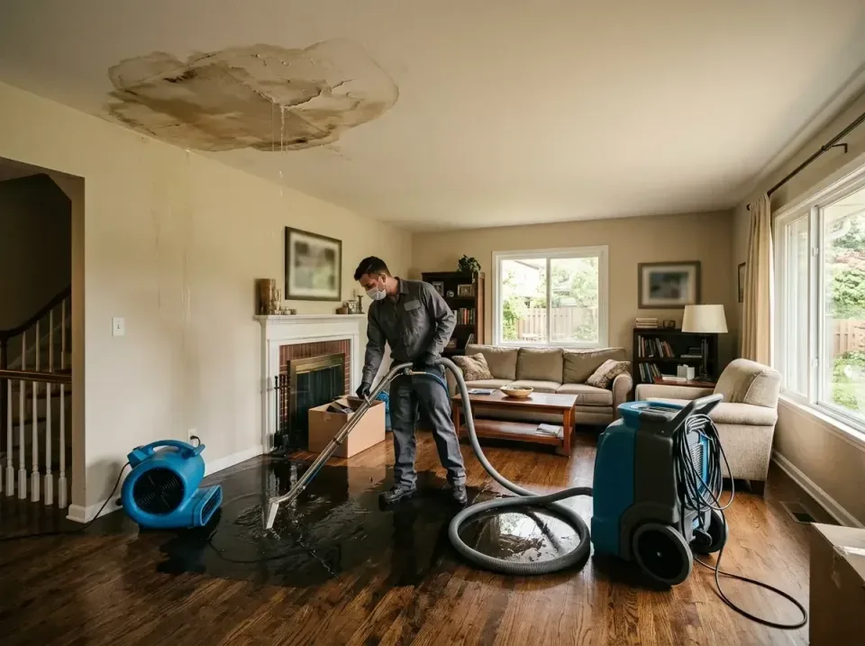 attic-pipe-burst-ceiling-drip-008 — frequently asked questions, Water Damage Restoration & Carpet Care in Leonia, NJ